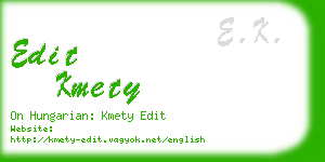 edit kmety business card